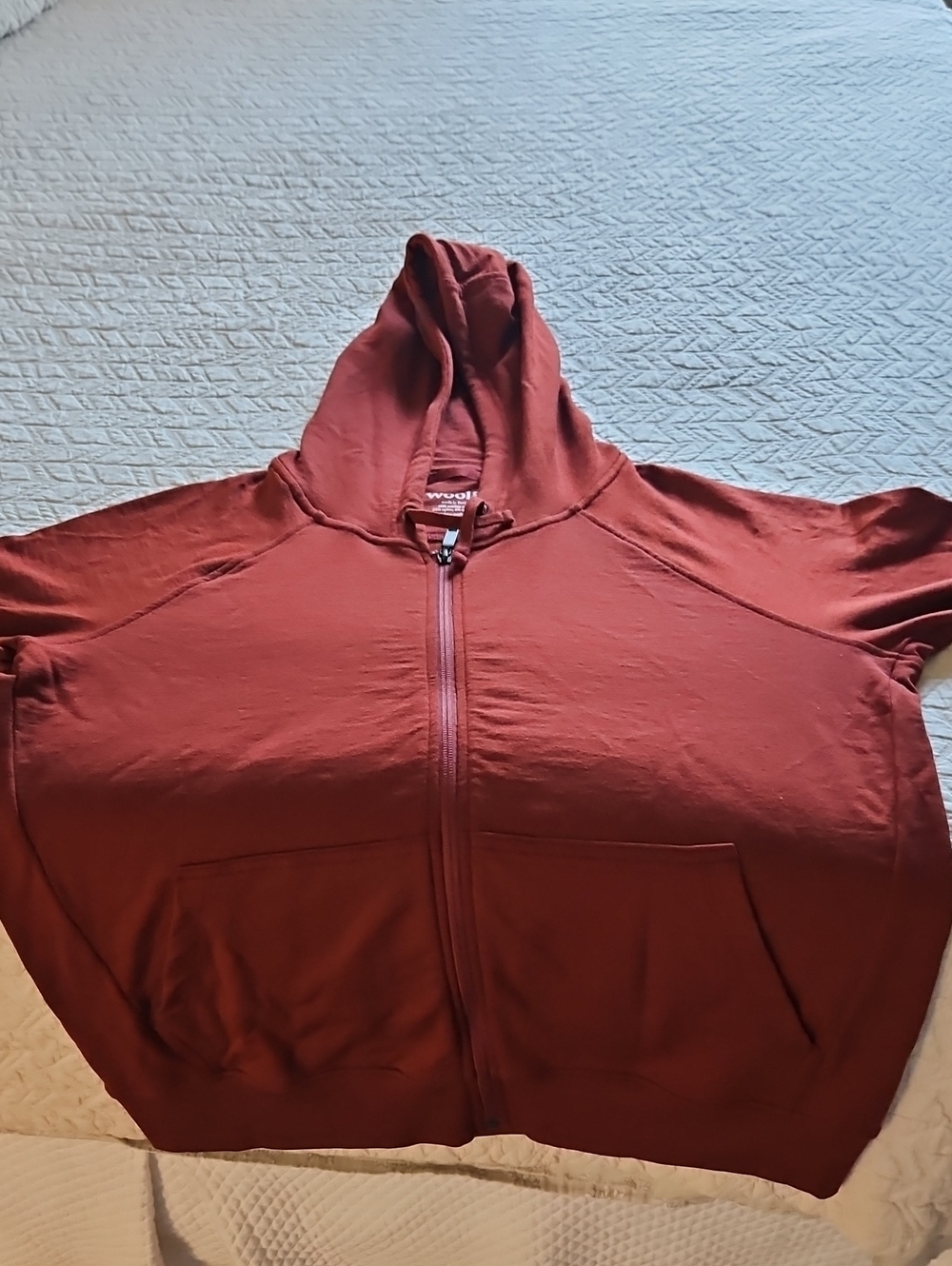 Wool& Aspen Full Zip Hoodie, EUC